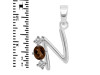 Smoky & White Topaz Alphabet N Pendant SMY-RDA-66.