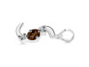 Smoky & White Topaz Alphabet S Pendant SMY-RDA-71.