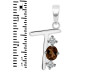 Smoky & White Topaz Alphabet T Pendant SMY-RDA-72.