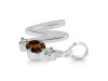 Smoky & White Topaz Alphabet W Pendant SMY-RDA-75.