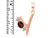 Smoky & White Topaz Alphabet Y Pendant SMY-RDA-77.