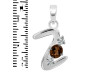 Smoky & White Topaz Alphabet Z Pendant SMY-RDA-78.
