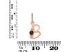 Smoky & White Topaz Alphabet B Pendant SMY-RDA-80.