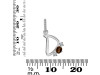 Smoky & White Topaz Alphabet D Pendant SMY-RDA-82.
