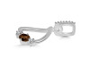 Smoky & White Topaz Alphabet D Pendant SMY-RDA-82.