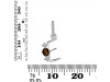 Smoky & White Topaz Alphabet E Pendant SMY-RDA-83.