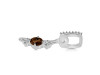 Smoky & White Topaz Alphabet I Pendant SMY-RDA-87.