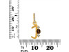 Smoky & White Topaz Alphabet J Pendant SMY-RDA-88.