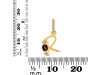 Smoky & White Topaz Alphabet R Pendant SMY-RDA-96.