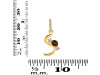 Smoky & White Topaz Alphabet S Pendant SMY-RDA-97.