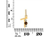 Smoky & White Topaz Alphabet T Pendant SMY-RDA-98.