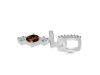 Smoky & White Topaz Alphabet T Pendant SMY-RDA-98.