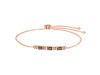 Smoky & White Topaz Bracelet SMY-RDB-139.