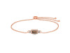 Smoky & White Topaz Bracelet SMY-RDB-140.