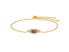 Smoky & White Topaz Bracelet SMY-RDB-140.