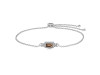 Smoky & White Topaz Bracelet SMY-RDB-140.