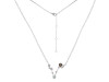 Pisces Zodiac Star Constellation Smoky & White Topaz Necklace SMY-RDN-387.