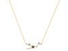 Taurus Zodiac Star Constellation Smoky & White Topaz Necklace SMY-RDN-492.