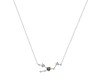 Taurus Zodiac Star Constellation Smoky & White Topaz Necklace SMY-RDN-492.
