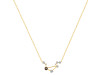 Libra Zodiac Star Constellation Smoky & White Topaz Necklace SMY-RDN-494.