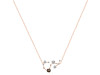 Scorpio Zodiac Star Constellation Smoky & White Topaz Necklace SMY-RDN-495.