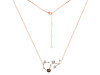 Scorpio Zodiac Star Constellation Smoky & White Topaz Necklace SMY-RDN-495.