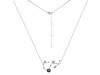 Scorpio Zodiac Star Constellation Smoky & White Topaz Necklace SMY-RDN-495.