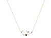 Sagittarius Zodiac Star Constellation Smoky & White Topaz Necklace SMY-RDN-496.