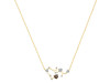 Sagittarius Zodiac Star Constellation Smoky & White Topaz Necklace SMY-RDN-496.