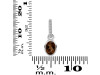 Smoky & White Topaz Pendant SMY-RDP-780-CZ-LOOP.