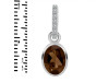 Smoky & White Topaz Pendant SMY-RDP-792-CZ-LOOP.