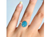 Turquoise Raw Crystal Ring TRQ-RR-345.