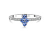 Tanzanite & White Topaz Ring TZN-RDR-2534.