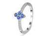 Tanzanite & White Topaz Ring TZN-RDR-2534.