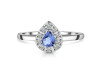 Tanzanite & White Topaz Ring TZN-RDR-2535.
