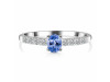 Tanzanite & White Topaz Ring TZN-RDR-2538.