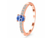 Tanzanite & White Topaz Ring TZN-RDR-2538.