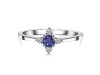 Tanzanite & White Topaz Ring TZN-RDR-2541.