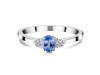 Tanzanite & White Topaz Ring TZN-RDR-2542.