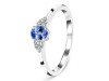 Tanzanite & White Topaz Ring TZN-RDR-2542.