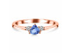 Tanzanite & White Topaz Ring TZN-RDR-2543-RBM.