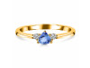 Tanzanite & White Topaz Ring TZN-RDR-2543-RBM.