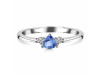 Tanzanite & White Topaz Ring TZN-RDR-2543-RBM.