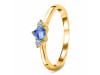 Tanzanite & White Topaz Ring TZN-RDR-2543-RBM.