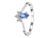 Tanzanite & White Topaz Ring TZN-RDR-2590.
