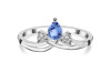 Tanzanite & White Topaz Ring TZN-RDR-2660.