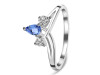 Tanzanite & White Topaz Ring TZN-RDR-2660.