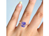 Tanzanite Raw Crystal & White Topaz Ring TZN-RR-381.