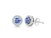 Tanzanite & White Topaz Earring TZN-RDE-985.