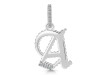 Cubic Zirconia Alphabet A Pendant CUZ-RDA-183.